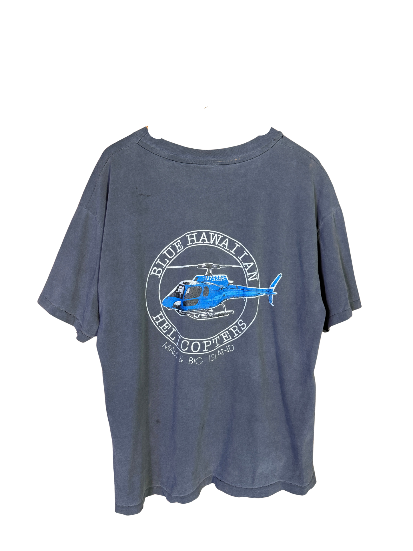 Vintage faded Hawaiian Helicopter