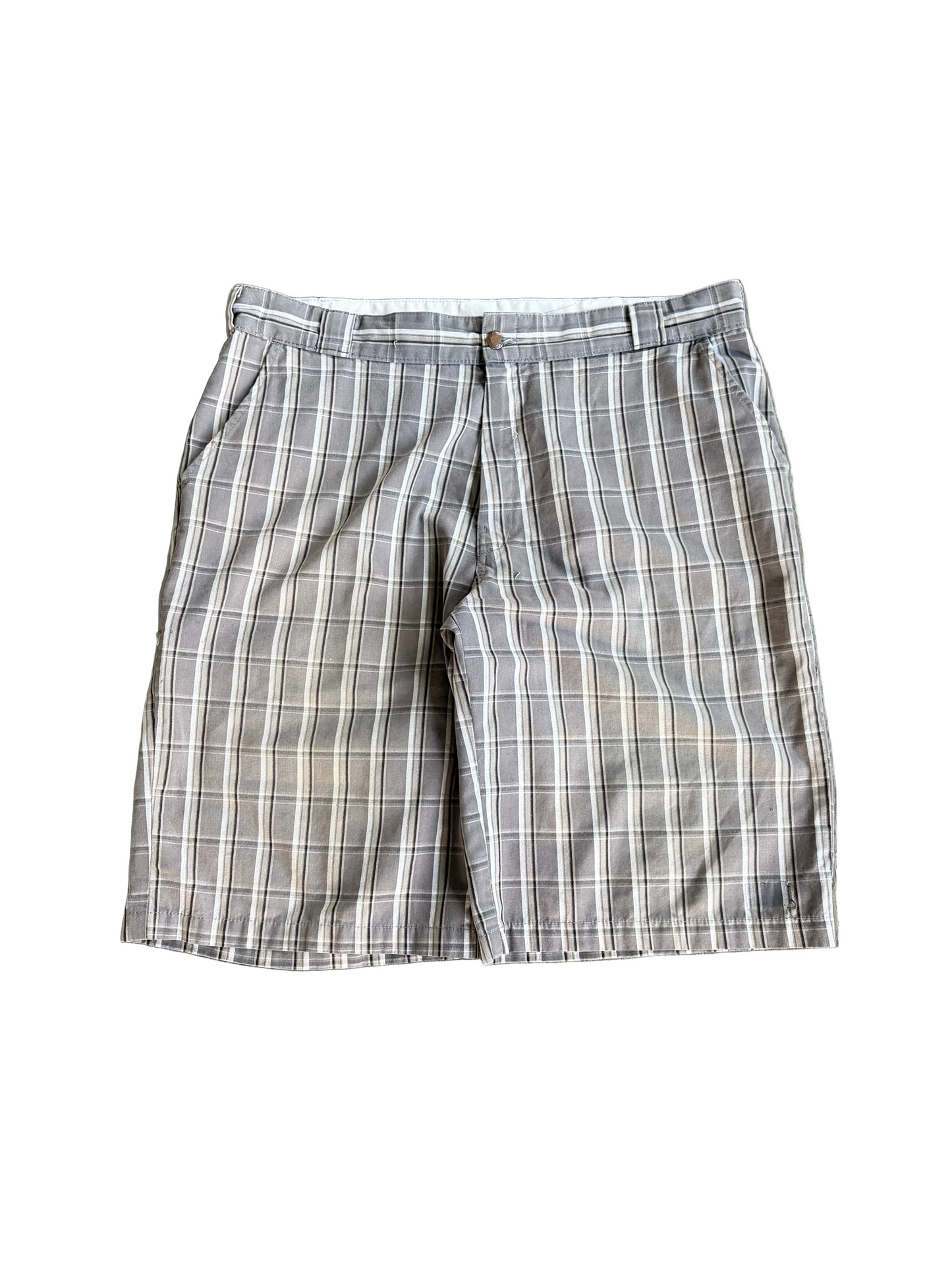Vintage Grey Plaid capri