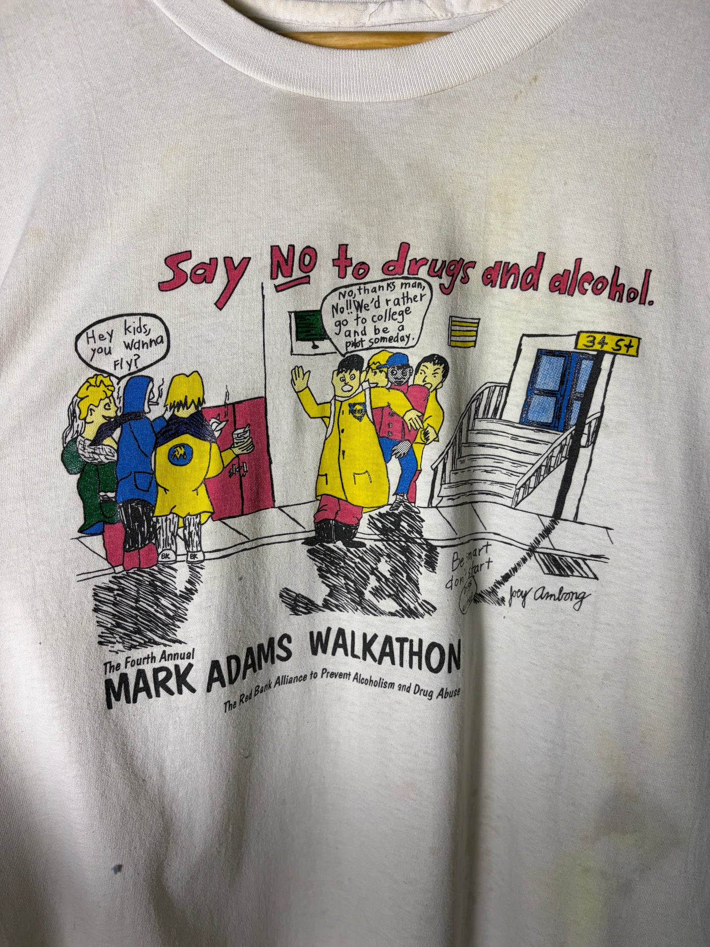 Vintage say no to drugs tee