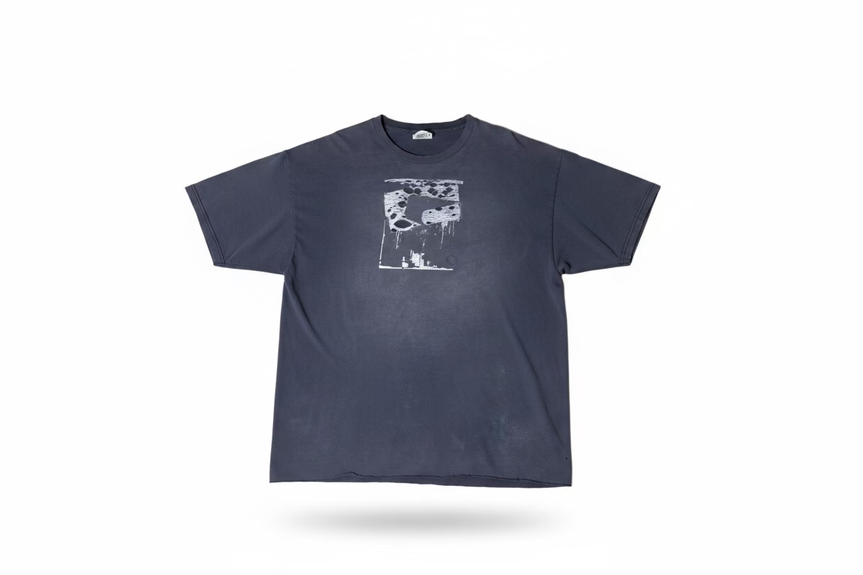 Vintage faded thrashed oversized tee