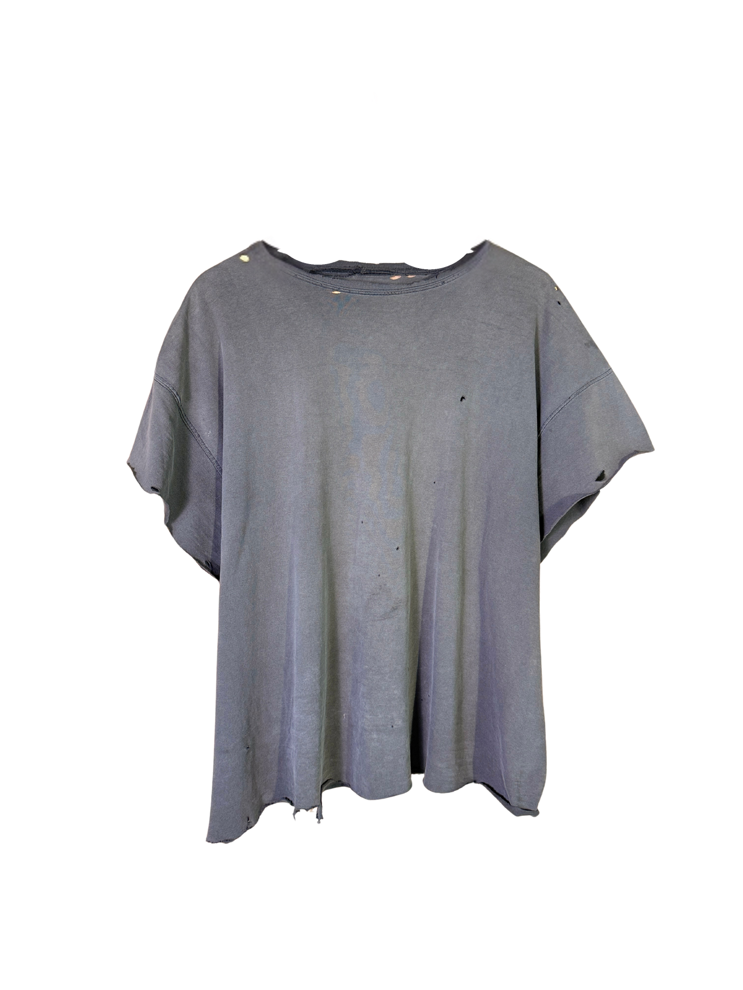 Vintage uniform distressed black tee
