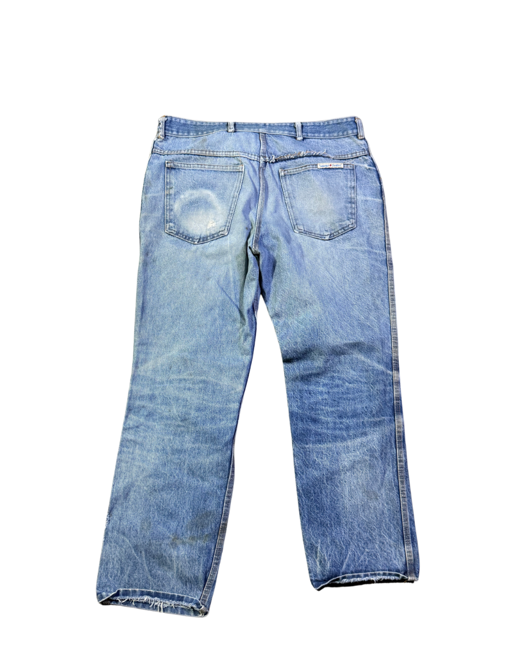 Vintage 70s straight mud wash denim