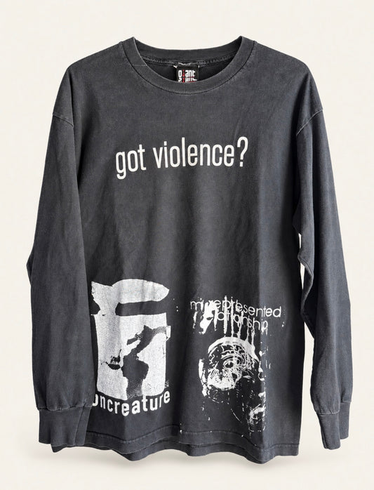 Vintage Got Violence Marilyn Manson Test Print long sleeve