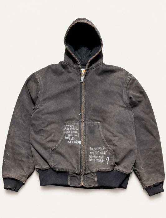 Vintage Hooded Carhartt jacket - Ash black