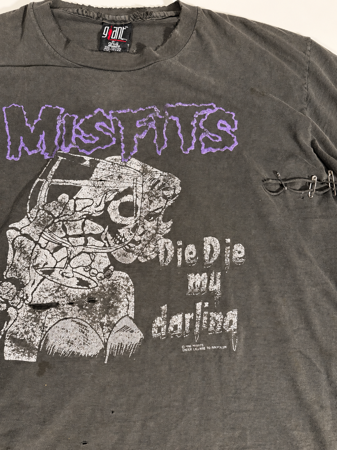 Vintage 1990 The Misfits Die die my darling t-shirt