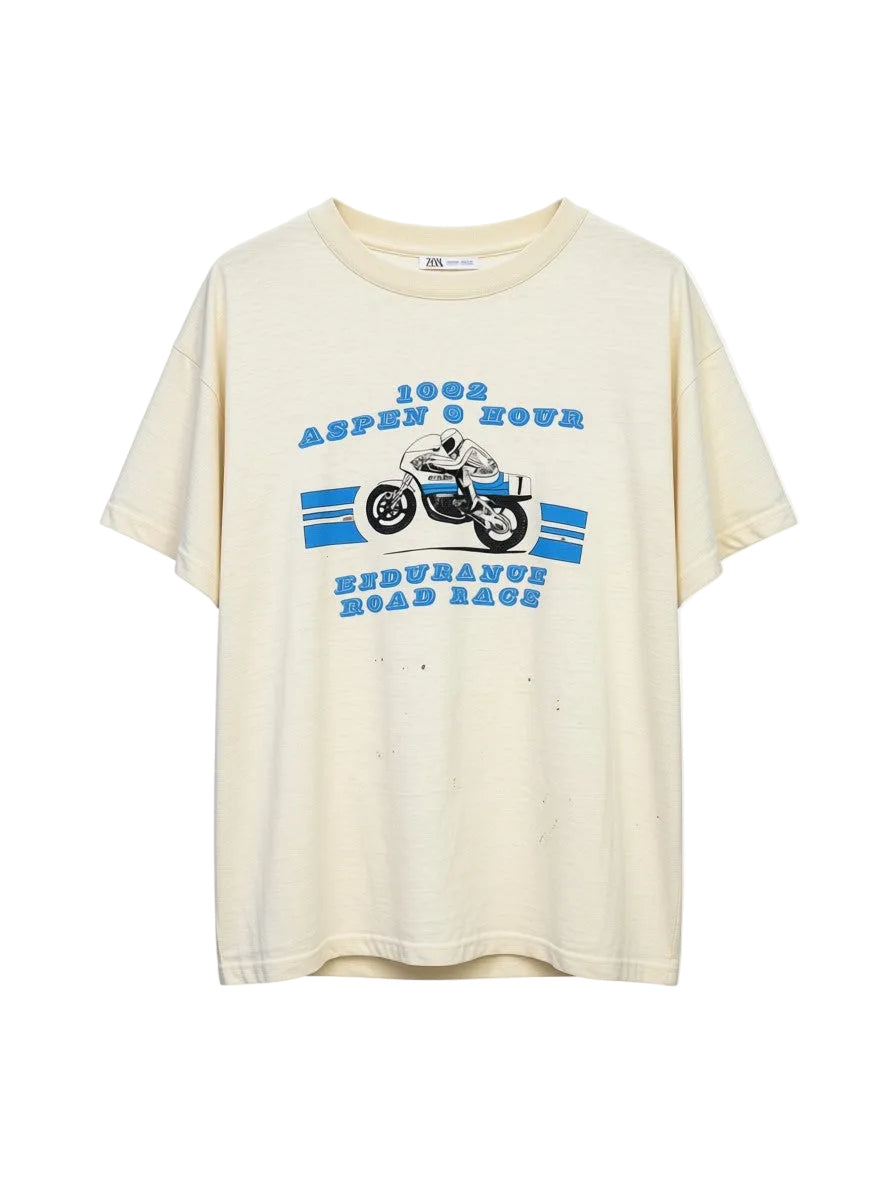 Vintage 80s aspen race tee