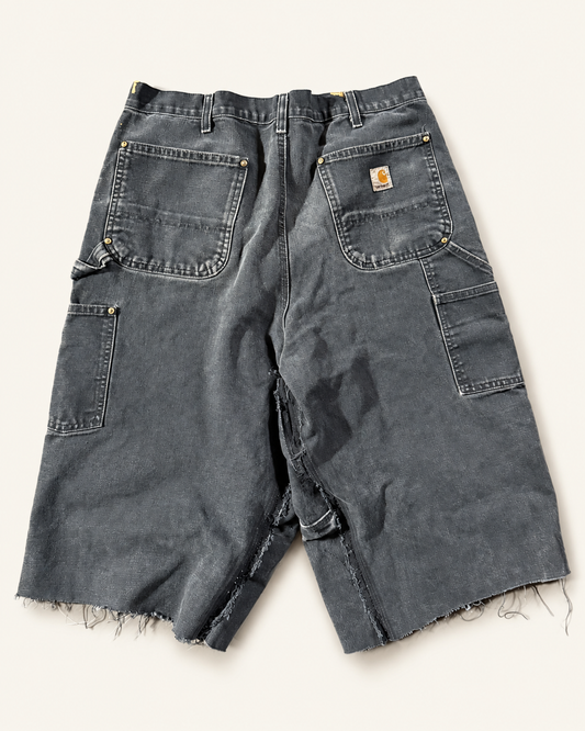 Vintage Carhartt Double knee capri - scabbed black