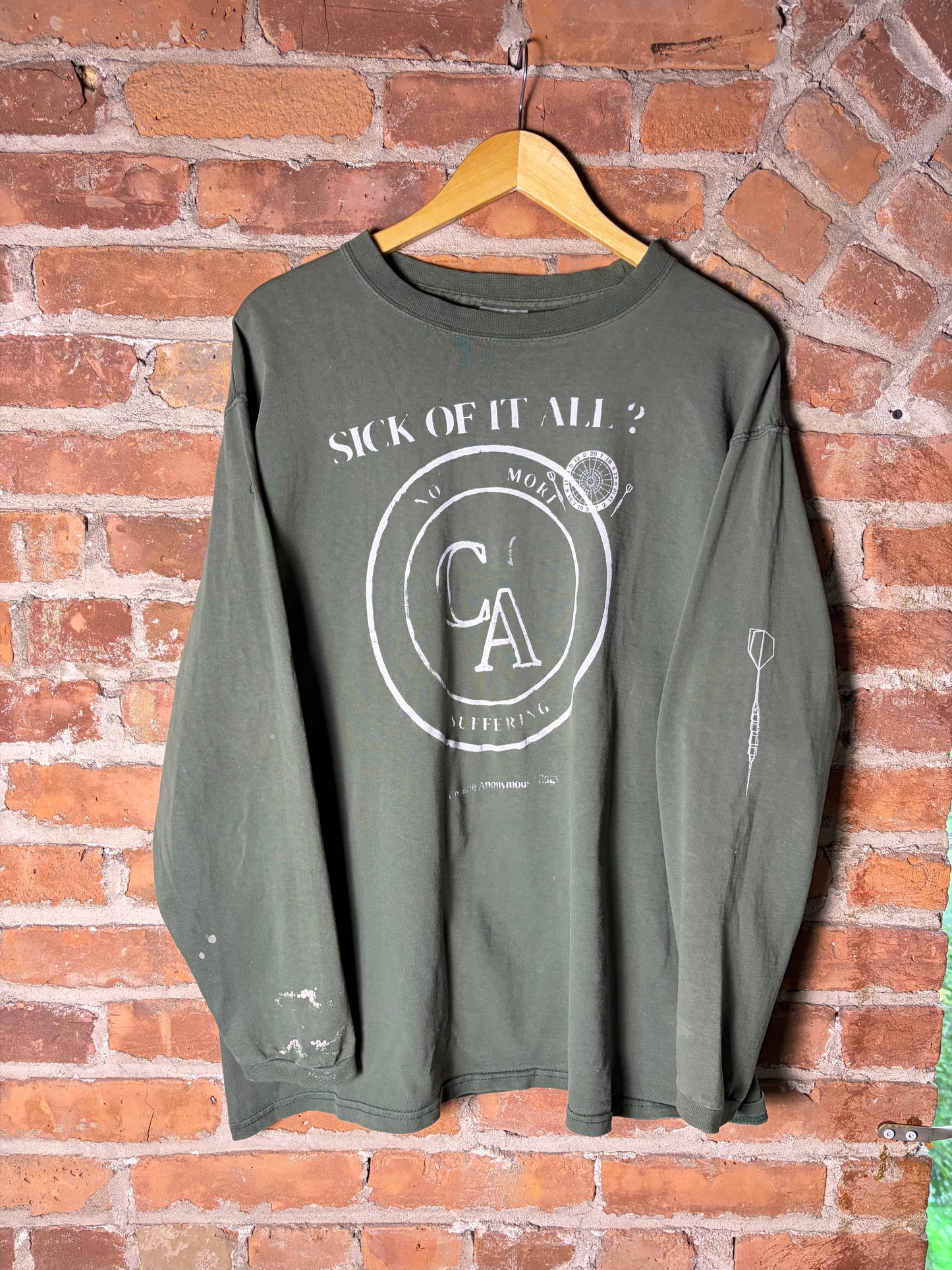 Vintage dart club sick of it all ca long sleeve