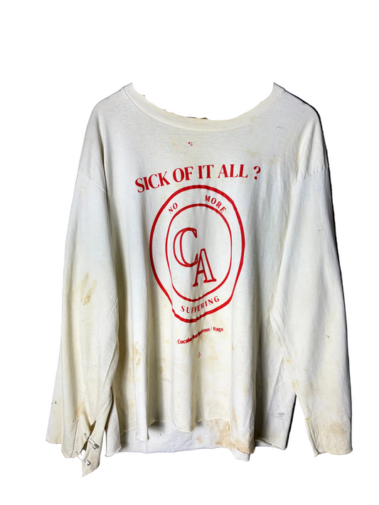 Vintage blanc sick of it all CA long sleeve