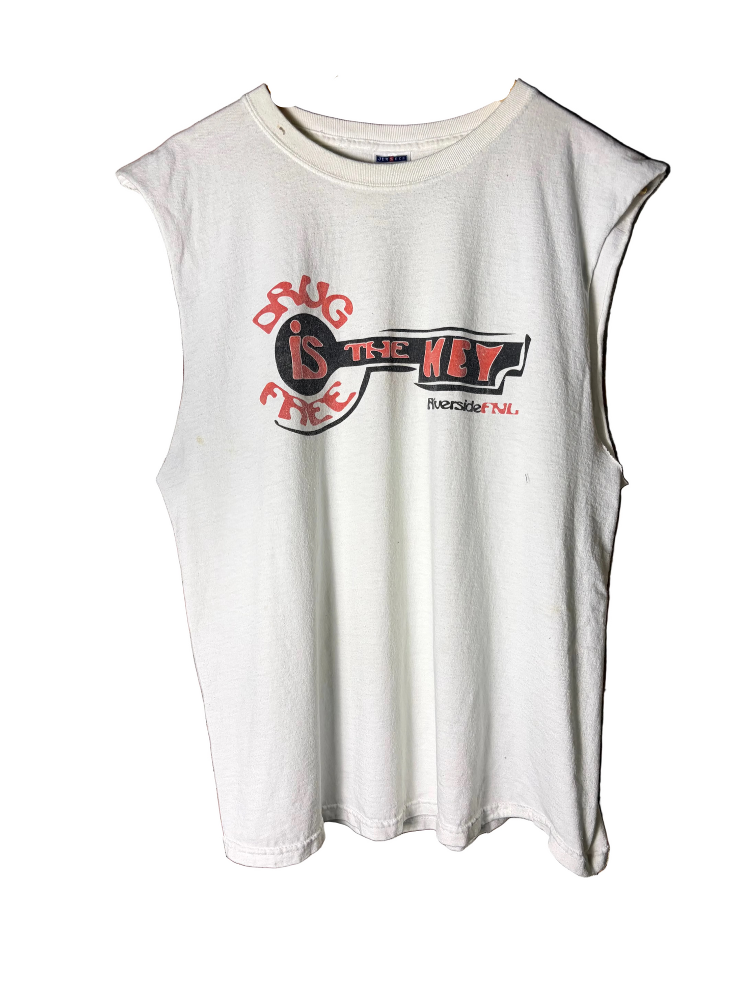 Vintage Drug free is key tank