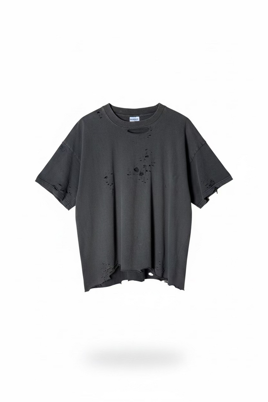Vintage faded black distressed tee