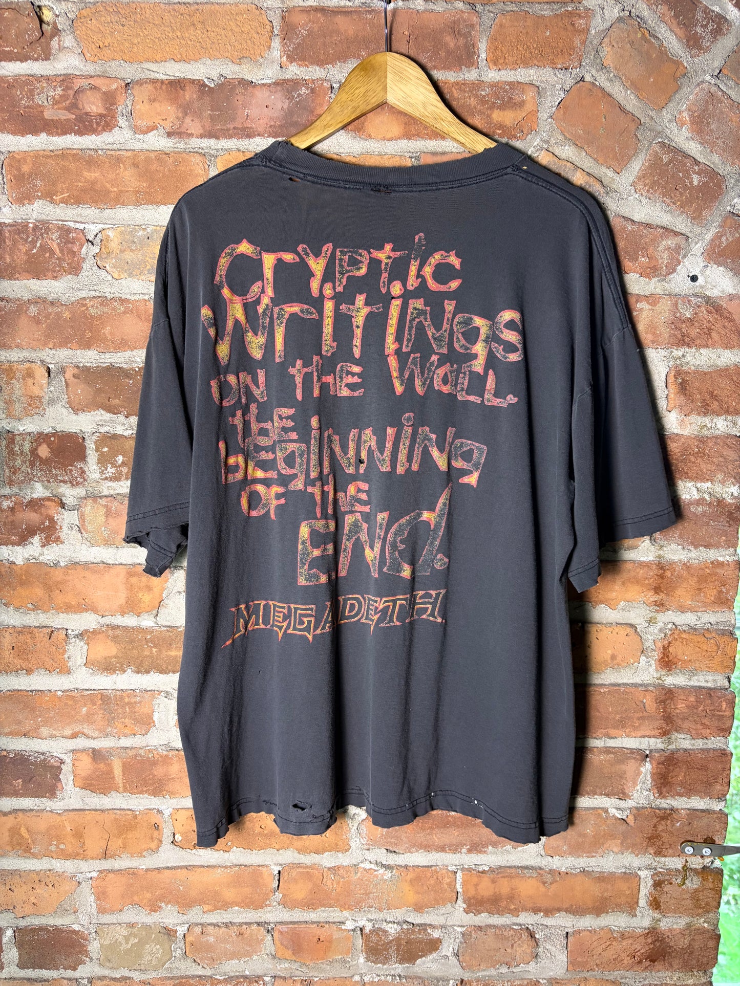 Vintage Megadeath chaos oversized tee
