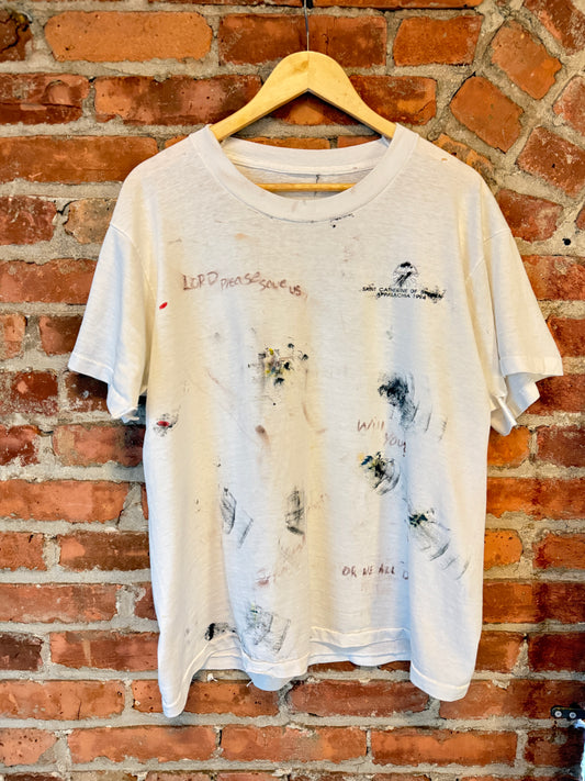 Vintage 1994 Lord Please save us white tee