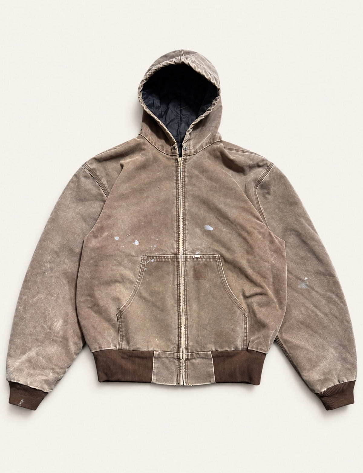 Vintage Hooded Carhartt jacket - Mud brown
