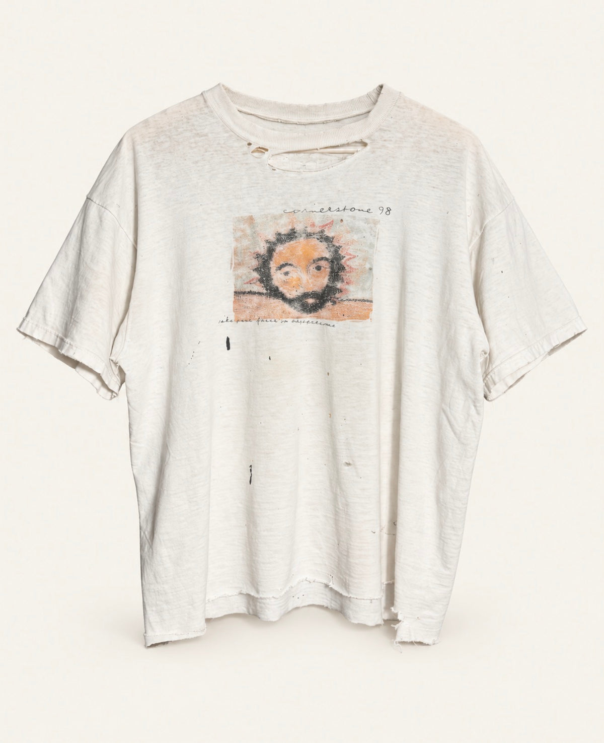 Vintage Jesus art tee- Basquiat inspired