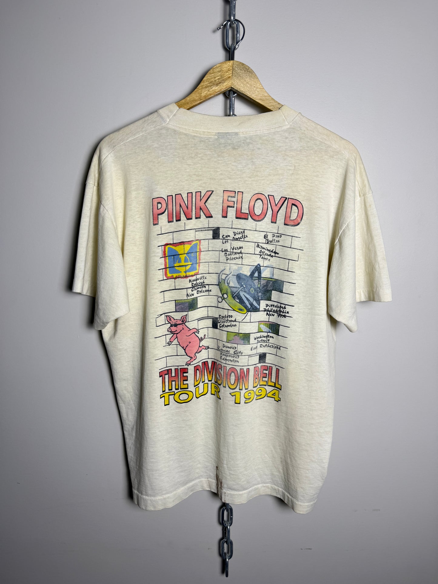 Vintage 1994 Pink Floyd Bell Division tour Tee