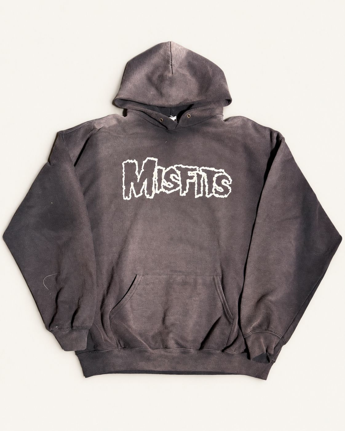 Vintage Misfits skull hoodie faded