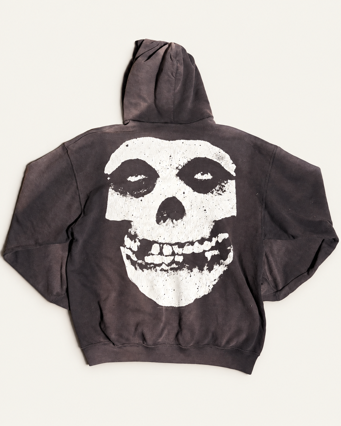 Vintage Misfits skull hoodie faded