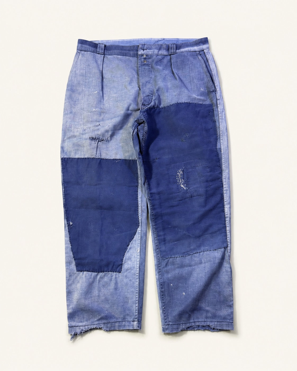Vintage 1970s French workwear double knee