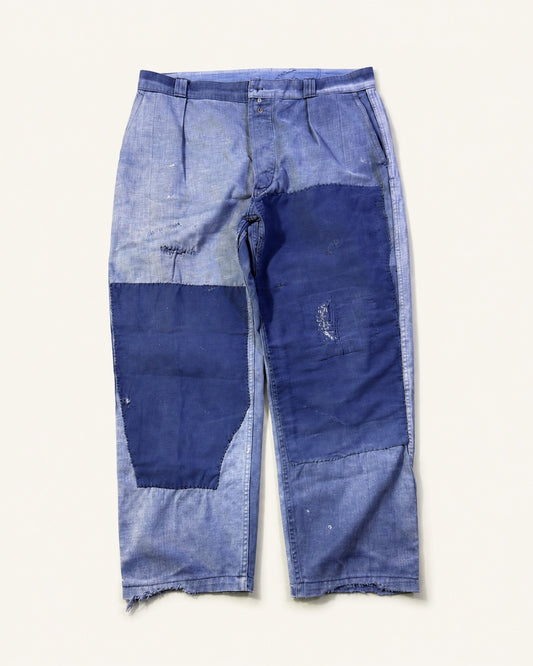Vintage 1970s French workwear double knee