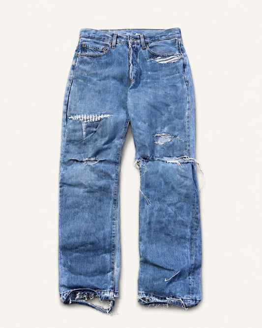 Vintage Levi 501 waxed light wash
