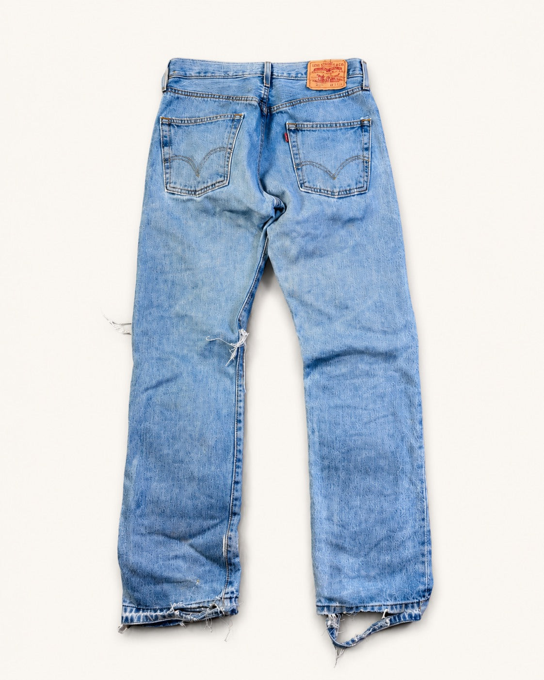 Vintage Levi 501 waxed light wash