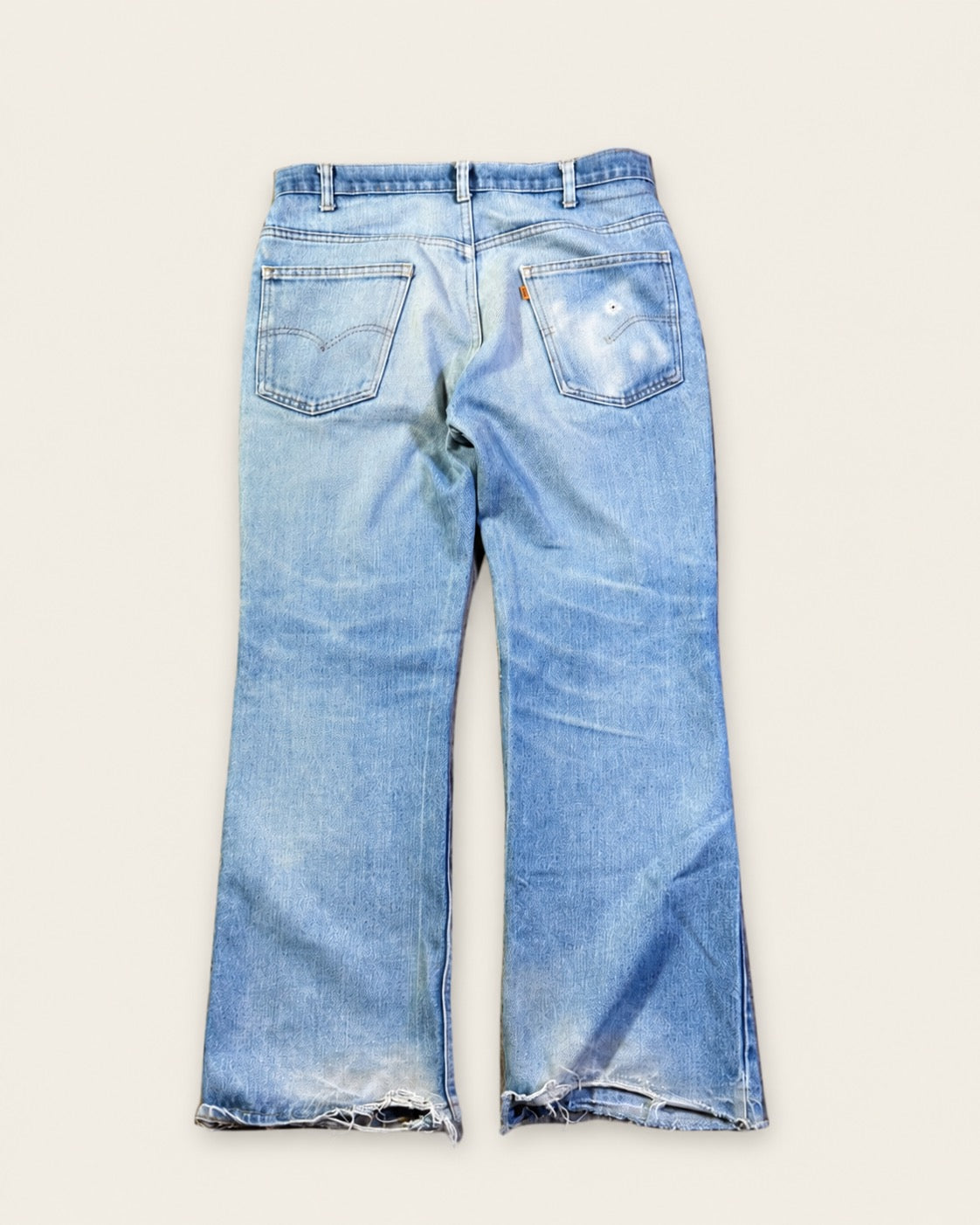 Vintage Levi 517 orange tab light mud wash