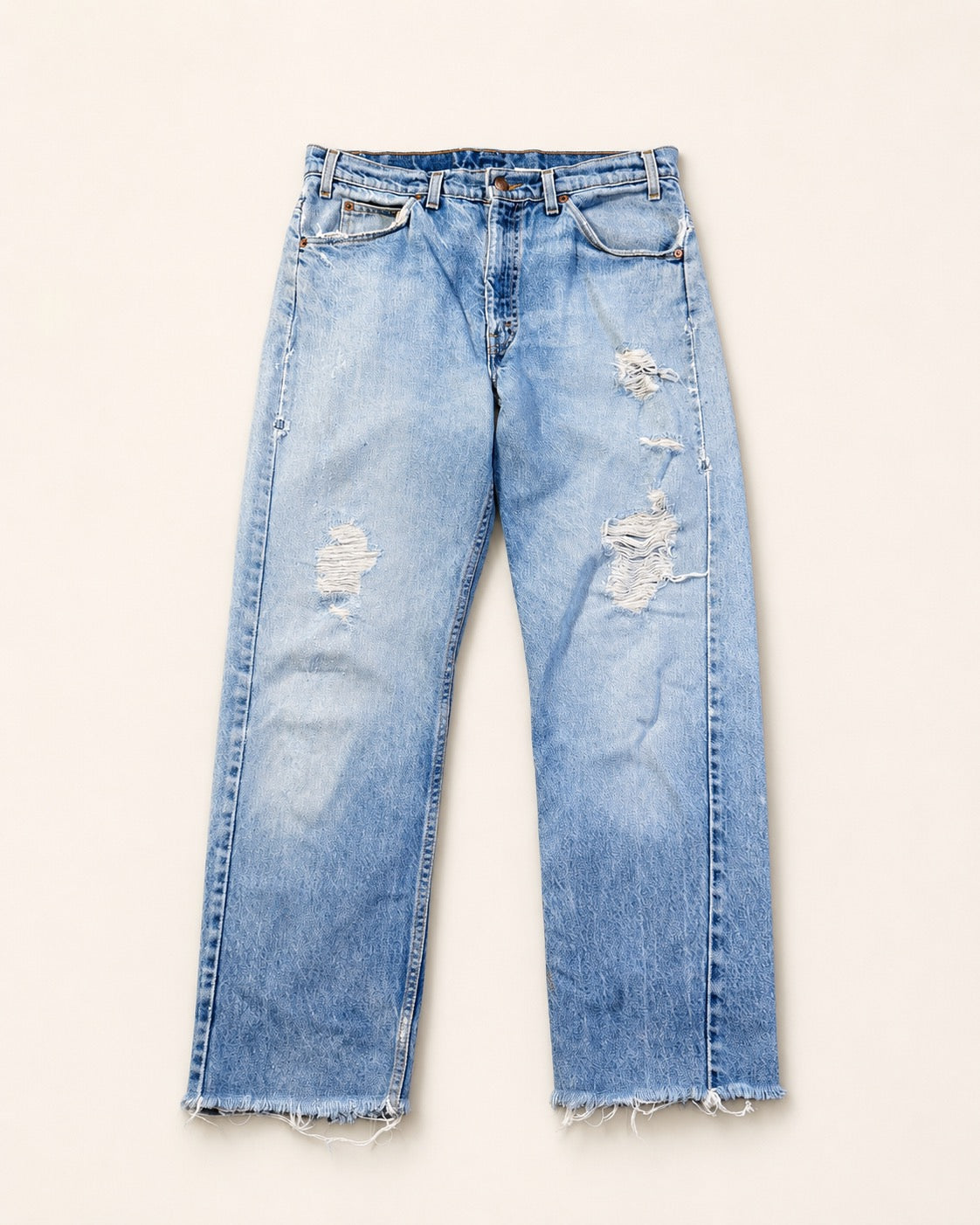 Vintage Levi 501 orange tab light wash