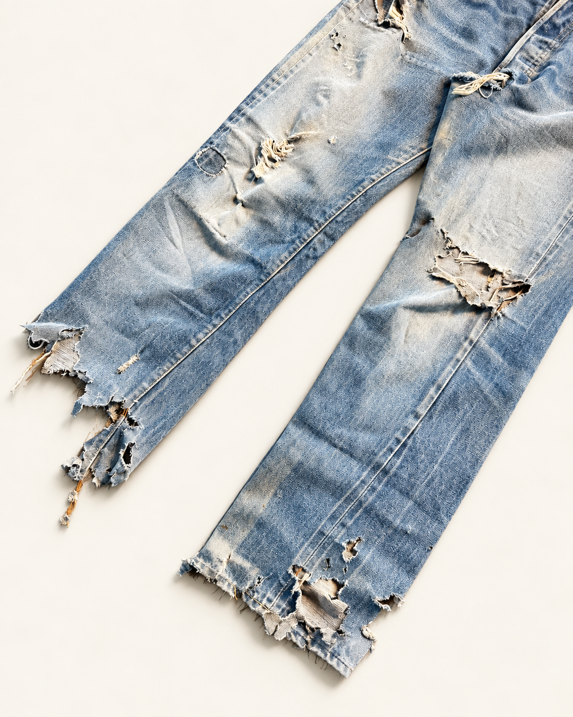 Vintage 1970s Levi 501 selvedge denim Destroyed