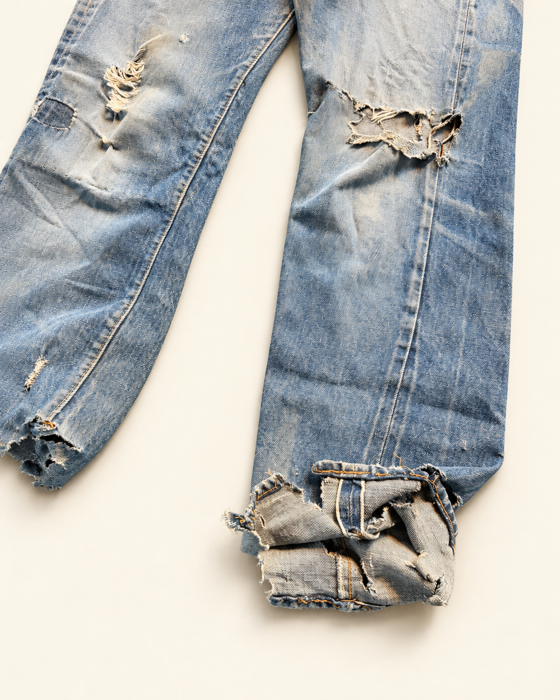 Vintage 1970s Levi 501 selvedge denim Destroyed