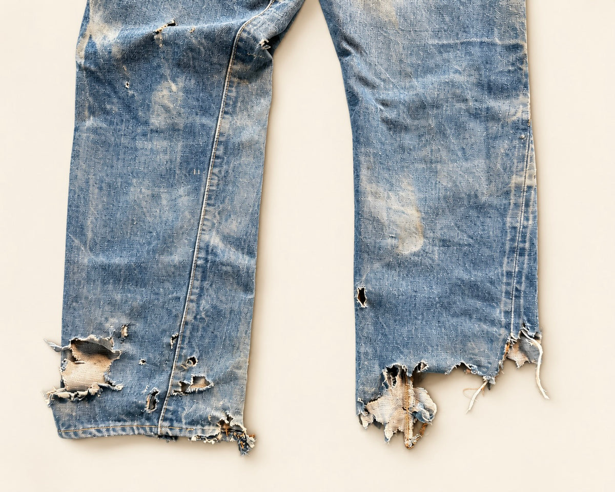 Vintage 1970s Levi 501 selvedge denim Destroyed