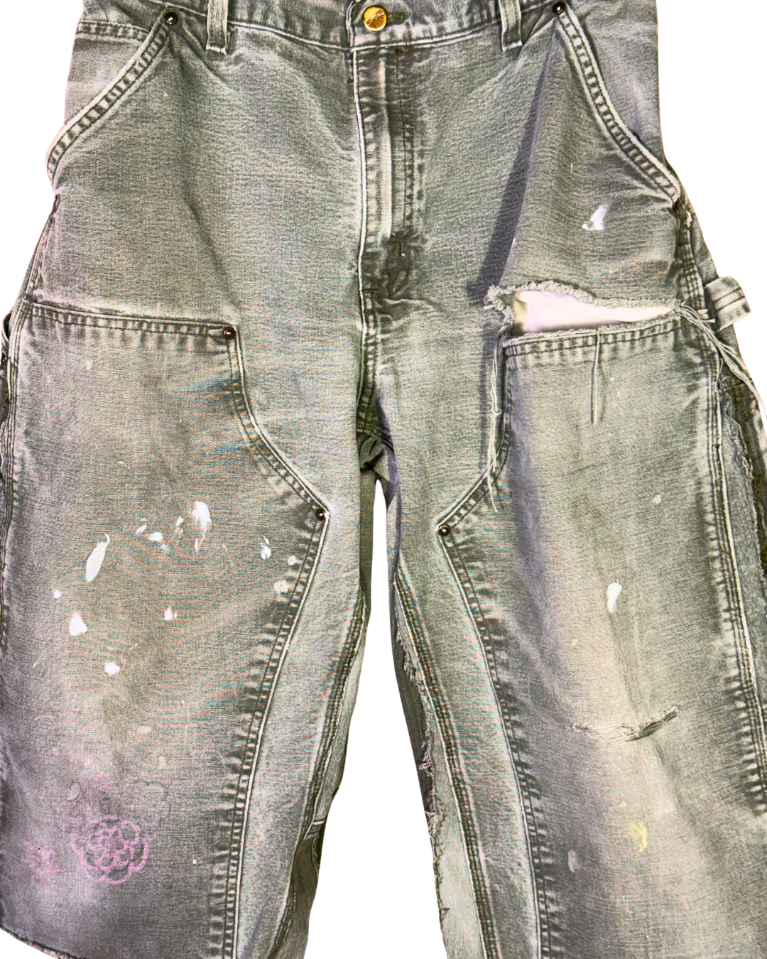 Vintage double knee capri