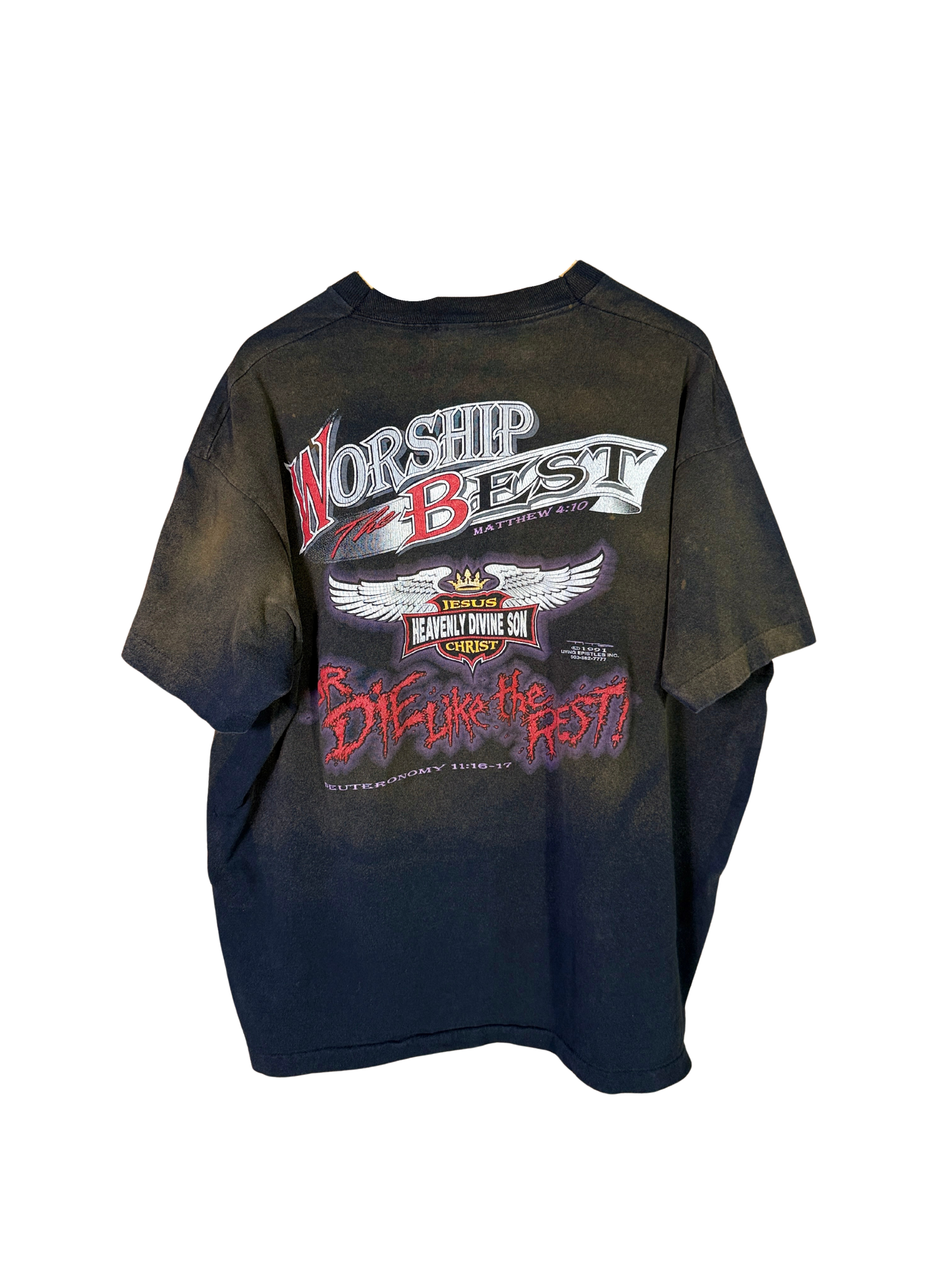 Vintage 90s Jesus born to die tee