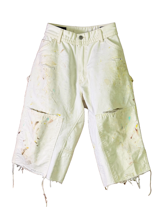 vintage double knee painter capri