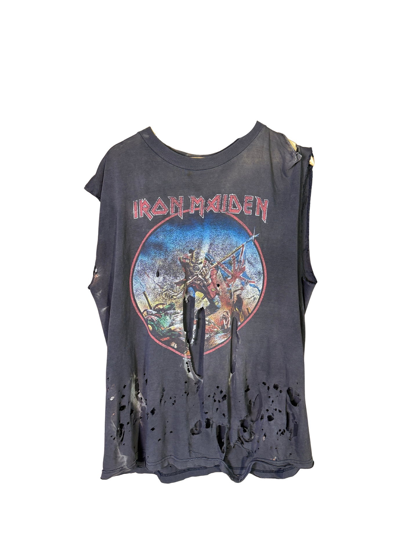 Vintage 90s iron maiden cutoff