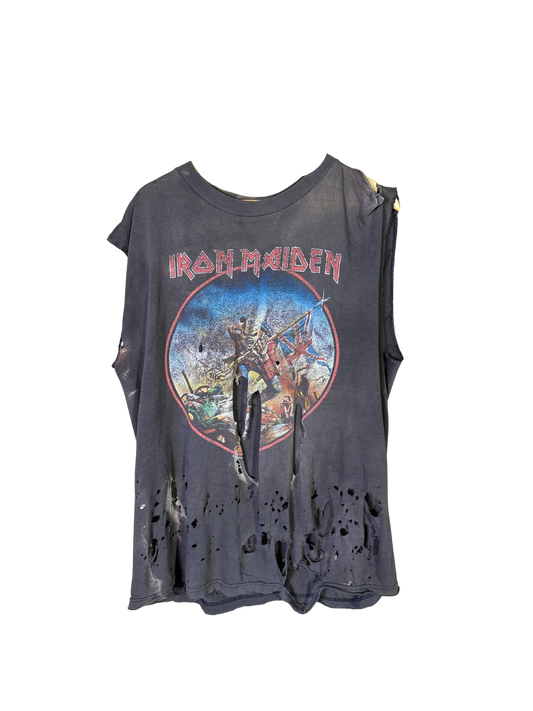 Vintage 90s iron maiden cutoff