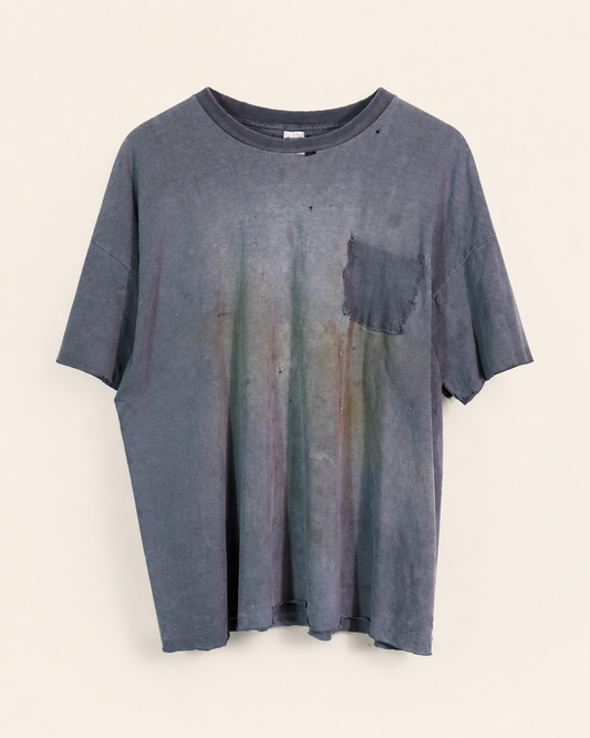 Vintage blank uniform tee ghost pocket