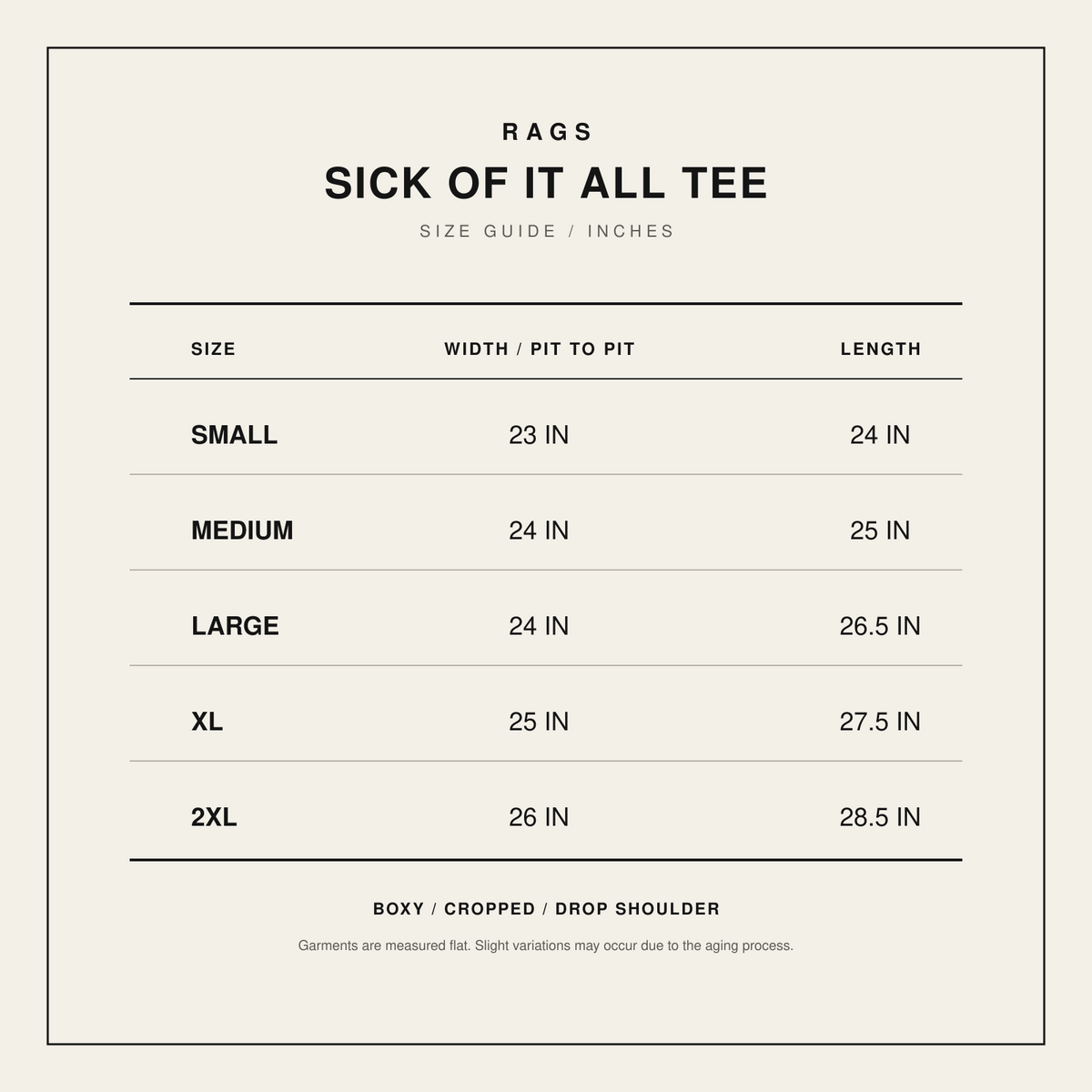 SICK OF IT ALL TEE BLACK