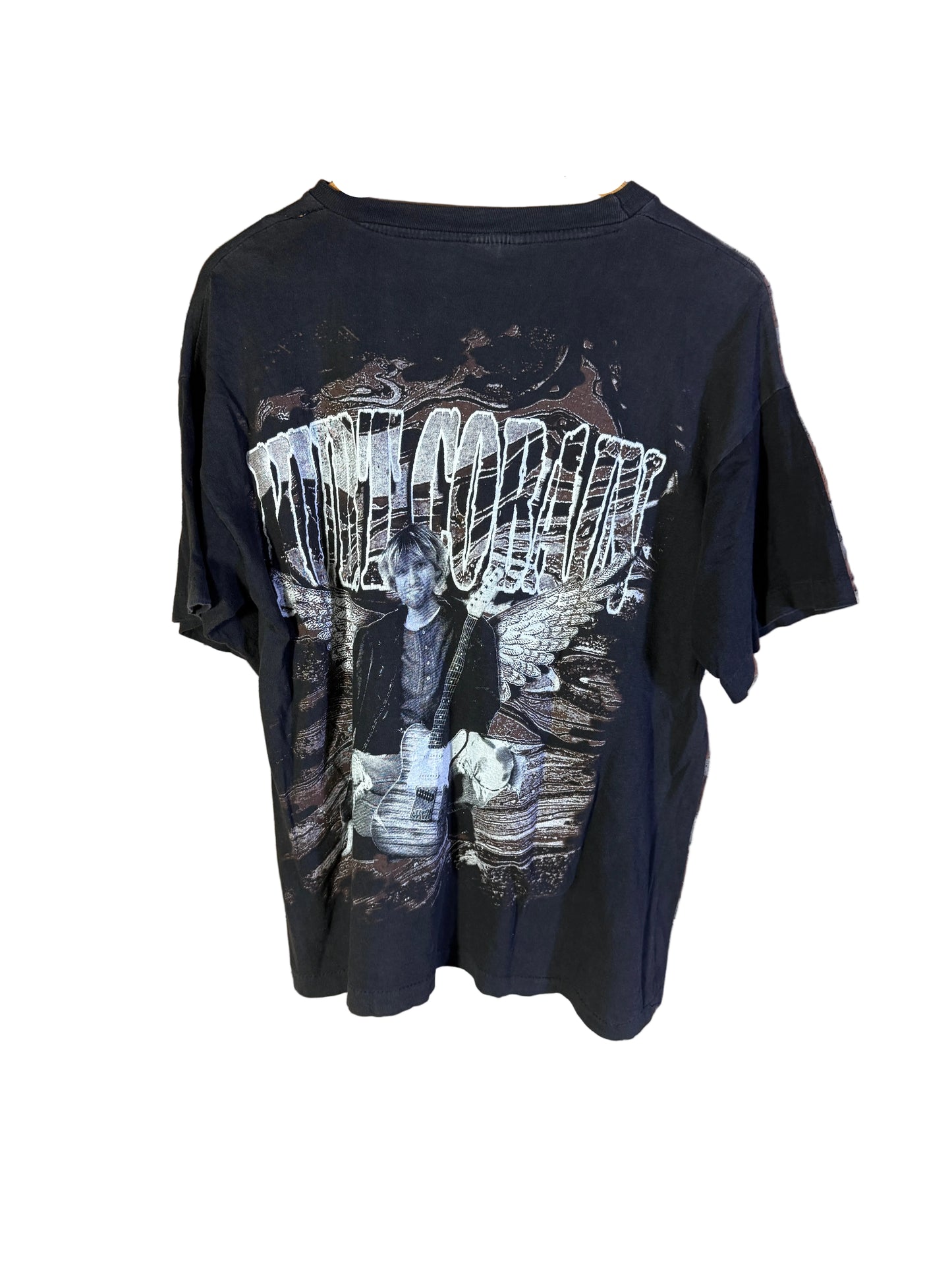 Vintage 90s Kurt Cobain Europe memorial tee