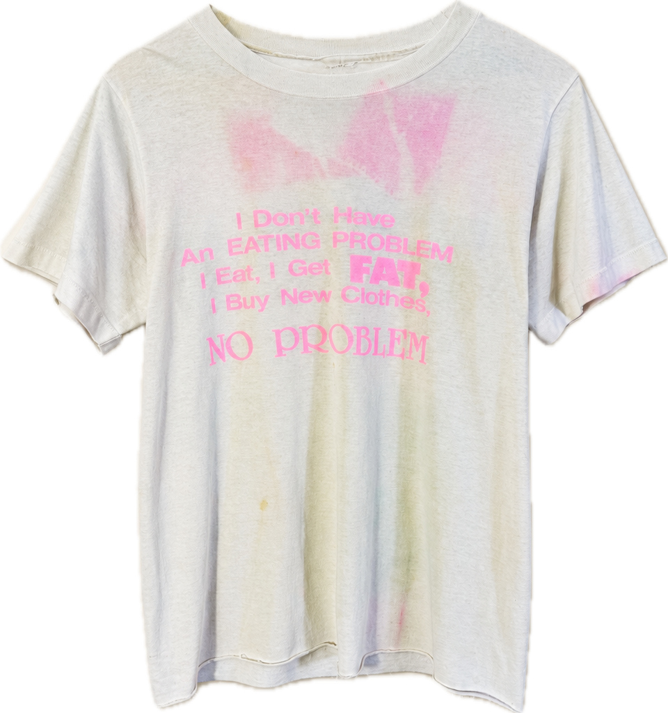 Vintage 1980 eating disorder tee