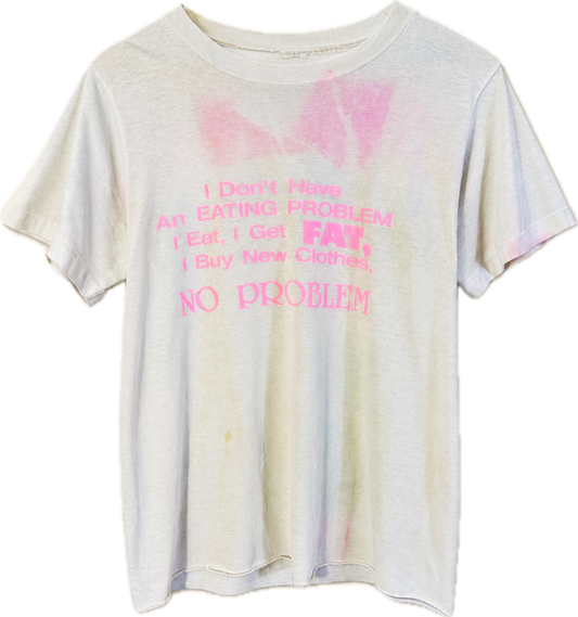 Vintage 1980 eating disorder tee